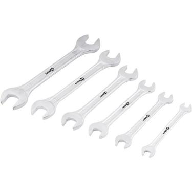 Imagem de Jogo Chave Fixa 6-17mm Aço Carbono C- 6 Pç Suporte Plástico