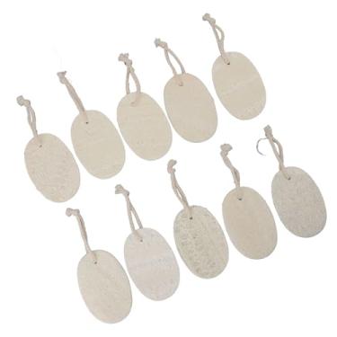 Imagem de Dioche Purificador de Esponja de Bucha Natural, Alta Absorção, Durável, Almofada de Lavar Louça de Cozinha, Purificador Corporal para Banho e Cozinha, 10 Peças de 3,15x4,72 pol.