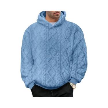 Imagem de Suéter Jaqueta Esportiva Masculina De Veludo Jacquard Dupla Face Com C