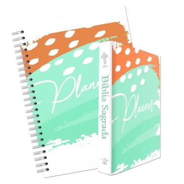 Imagem de Kit Planner + Minha Bíblia Sagrada Capa Dura - NTLH