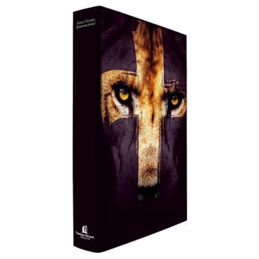 Imagem de Bíblia Sagrada Leão Cruz - Masculina - Capa Dura - NVI