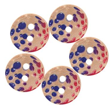 Imagem de Botões de casca de coco natural coloridos diy artesanato roupas decoração acessórios para costura artesanal chapéus sacos brinquedos crianças artesanato 11mm 100 peças (18)