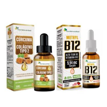 Imagem de Extrato Cúrc uma Colágeno Tipo 2 Gotas 30ml Metilcobalamina Sublingual