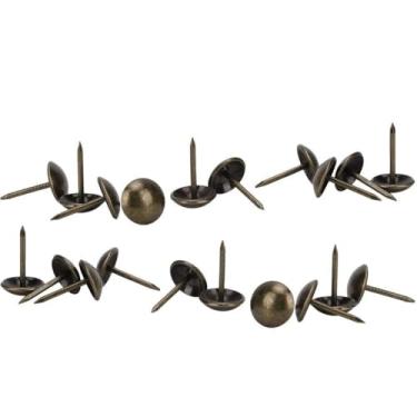 Imagem de Estofamento Prego Antigo Latão Ferro Móveis Decorativos Pino de Desenho 100 Pcs 11x17mm Estilo Retro Decoração de Casa Acessórios Artesanais para Sofá Cesta Caixa de Jóias Armário (Bronze Antigo)