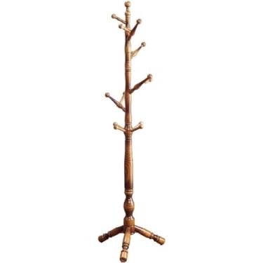 Imagem de 5sssallefaa Suporte para chapéu, prateleiras, moderno, cabideiro, madeira, padrão, varão, 12 ganchos, entrada, quarto, cabide para roupas, chapéu, jaqueta, cachecol, cabide, trilho de roupas