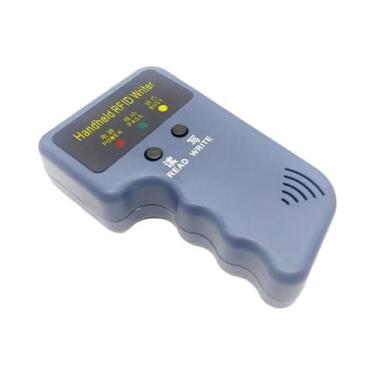 Imagem de Leitor E Programador De Cartões RFID Portátil 125KHz Com Chaveiros Reg