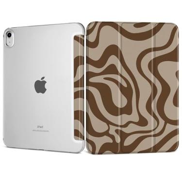 Imagem de DONGKE Capa para iPad 11ª geração de 11 polegadas 2025 (chip A16) e iPad 10ª geração 10,9 polegadas 2022, capa inteligente fina dobrável com suporte rígido PC translúcido - [despertar/hibernar