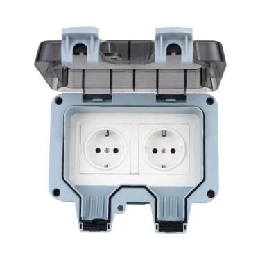 Imagem de Fonte De Energia Externa À Prova d'Água 16A Com Tomada Dupla E Carrega