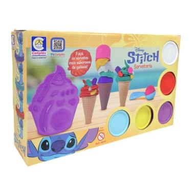 Imagem de Brinquedo Sorveteria Stitch Disney Massinhas De Modelar