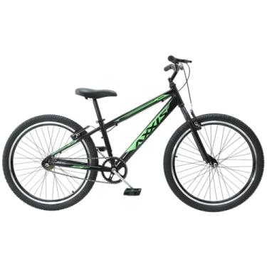 Imagem de Bicicleta Aro 24 Axxis Juvenil Quadro Alumínio Aro Aero Freio V-Brake (Preto/Verde)
