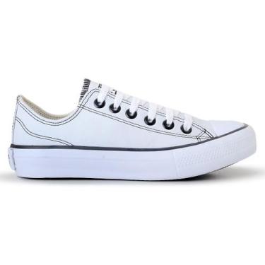 Imagem de Tênis Casual Masculino Feminino NS Star Conforto e Estilo, 35, Branco 