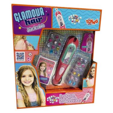 Imagem de Kit Miçangas Glamour Hair Jóias Decora Cabelo -Toyng 49081