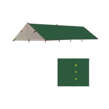 Imagem de Toldo Verde Oliva Impermeável 19 Em 1 Multifuncional Para Camping, Cam