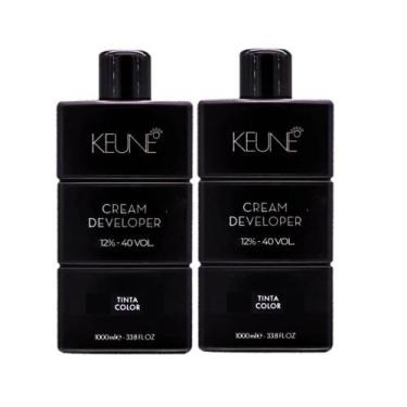 Imagem de Kit Keune Tinta Color 12% - 40 VOL  Oxidante Cremoso 1L (2 unidades)