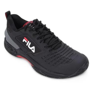 Imagem de Tênis Fila Axilus Ace Clay Masculino, Preto, Vermelho, 40