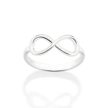 Imagem de Anel skinny infinito prata 925 Rommanel 810222, 24