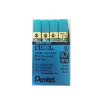 Imagem de Grafite Pentel Original Hi-polymer 0,7mm 4b Caixa Com 12 Tubos - Kawai