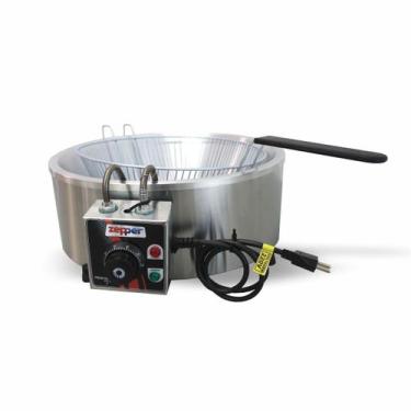 Imagem de Fritadeira industrial Elétrica 3Litros aço inoxidável ZP03E - ZEPPER, 