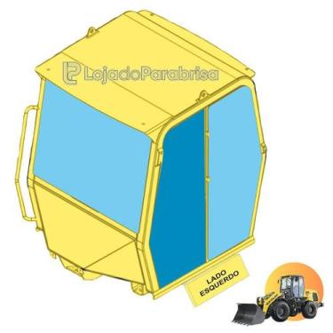 Imagem de Vidro Temperado da Porta Carregadeira New Holland 12D EVO 47690868