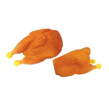 Imagem de Brinquedo Mordedor Sonoro Para Cachorro Frango Assado Vinil American P