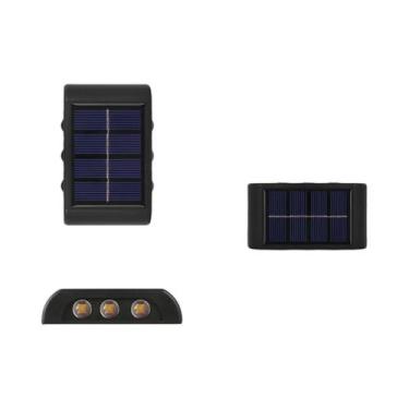 Imagem de Luminária Solar De Parede Externa À Prova d'Água Com 10, 8, 6 Ou 4 LED