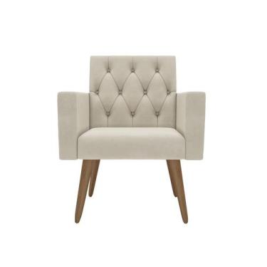 Imagem de 1 Poltrona Decorativa Para Recepção Sala de Espera Consultório Thais -