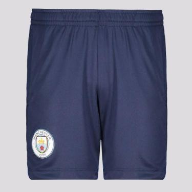 Imagem de Bermuda Manchester City Marítimo Infantil Marinho - Braziline, 14 ANOS
