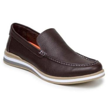 Imagem de Mocassim Masculino Slip On Sapatenis Dia A Dia 100% Em Couro Legitimo Forrado Em Couro-...