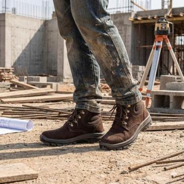 Imagem de Bota de Segurança EPI Unissex para Engenheiro Civil Obras - Strano, 36