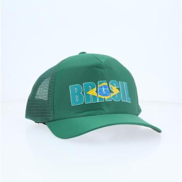 Imagem de Boné Estilo Copa do Mundo com Design do Brasil - BAUARTE, Verde