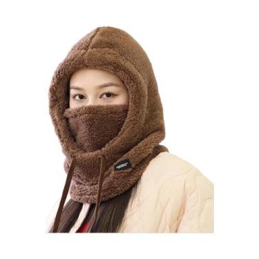 Imagem de Boné Térmico Feminino De Inverno À Prova De Vento Para Ciclismo Com Ca