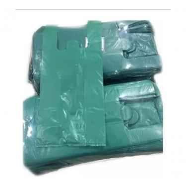 Imagem de Sacola Reciclada 30x45 1 kg para Transporte e Organização Reforçada Verde Higipack