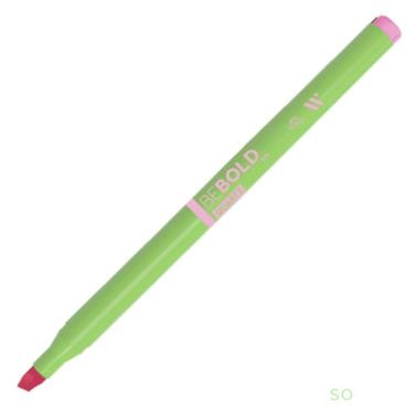 Imagem de Marca-texto Newpen Be Bold Fit Quartz com Ponta Chanfrada para Linhas Finas Ou Largas 1 Unidade Rosa