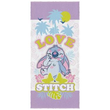 Imagem de Toalha Love Stitch Banho Infantil Criança Juvenil Menina Praia Piscina