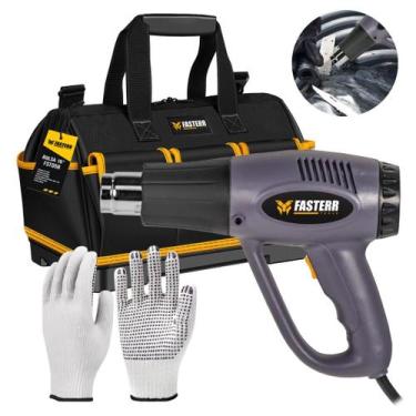 Imagem de Kit Soprador Térmico 1500w Com Bolsa Para Ferramentas E Luva De Malha 