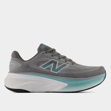 Imagem de Tênis New Balance Fresh Foam x More V6 Masculino, Cinza, Dourado, 39
