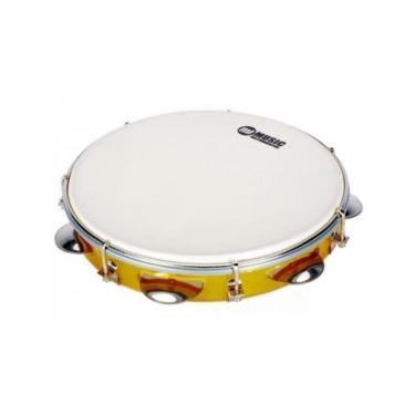 Imagem de Pandeiro Acrílico 10" Leitosa Amarelo Phx