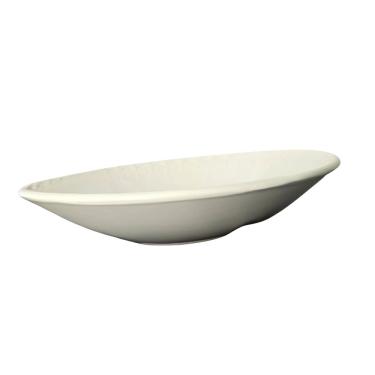 Imagem de Saladeira Tigela Redonda Nobre para Servir em Cerâmica com Borda em Alto Relevo para Mesa Branco Scala