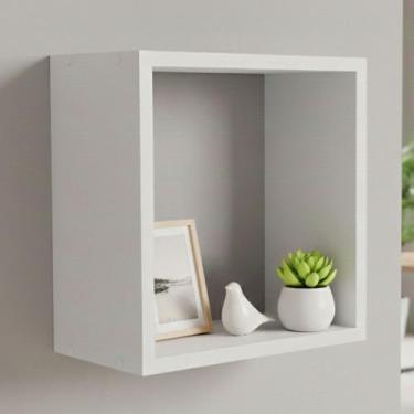 Imagem de Nicho Organizador Decor 100% Mdf Branco Brilho - Móveis Peroba, Branco