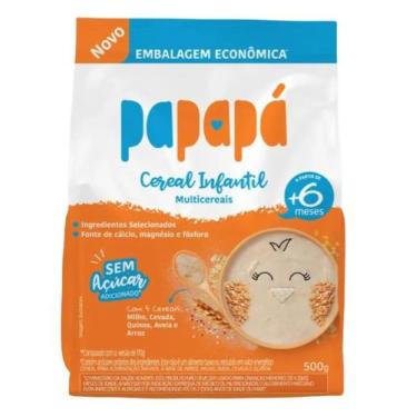 Imagem de Cereal Infantil Multicereais Papapa Aveia Sachê 500g - Papapá