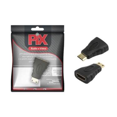 Imagem de Adaptador Hdmi Fêmea Para Mini Hdmi Macho - Alta Qualidade - PIX