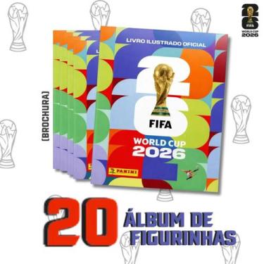 Imagem de 20 UNIDADES ÁLBUM DE FIGURINHAS COPA DO MUNDO OFICIAL FIFA 2026 Capa B