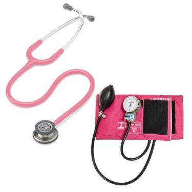 Imagem de Estetoscópio Littmann Classic lll + Esfigmomanômetro Pamed - Cores Var