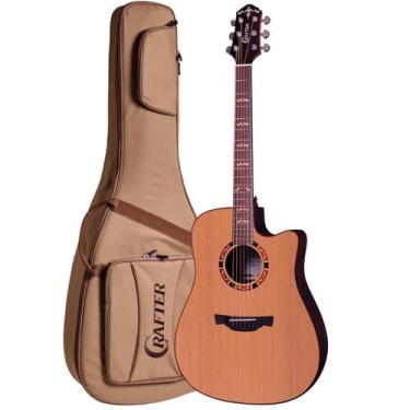 Imagem de Violão Eletroacústico Crafter STG D-18CE PRO com Bag