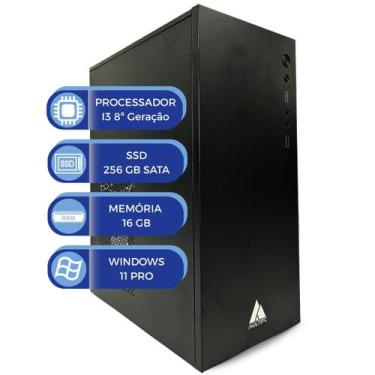 Imagem de Computador MultiPc Office I3 8ª Geração SSD 256GB 16GB RAM Windows 11