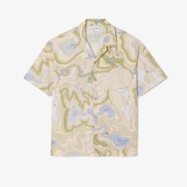 Imagem de Camisa de Manga Curta Relaxada Fit - Lacoste, Multicolorido, 42