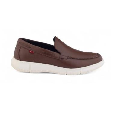 Imagem de Sapato Loafer Masculino Ferracini Gante 4331-717 Casual, 40, Conhaque