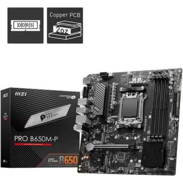 Imagem de Placa Mãe MSI Pro B650M-P AMD AM5 M-ATX DDR5 M.2 HDMI