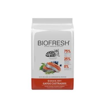 Imagem de Racao Biofresh para Gatos Adultos Castrados Sabor Salmão 7,5kg