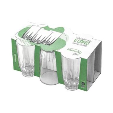 Imagem de Conjunto 6 Copos Vidro Plasvale 320ml Lune